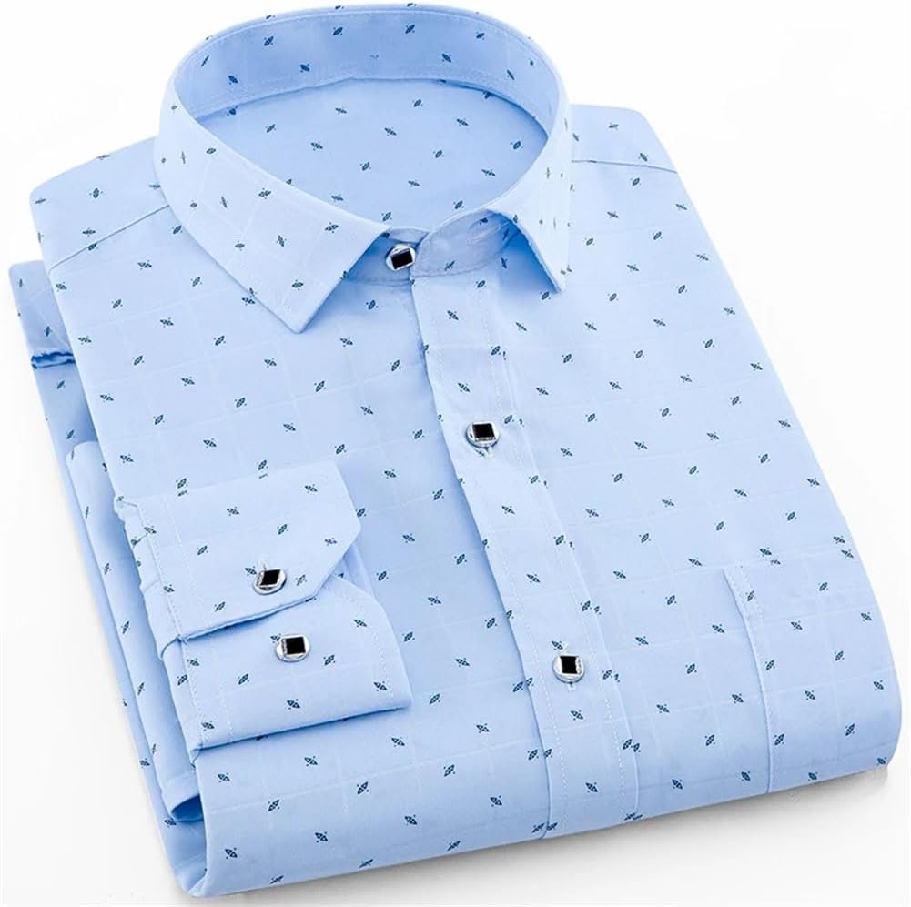 Camisa de manga larga  para hombre Primavera Verano Slim Fit Camisas de vestir Ropa masculina