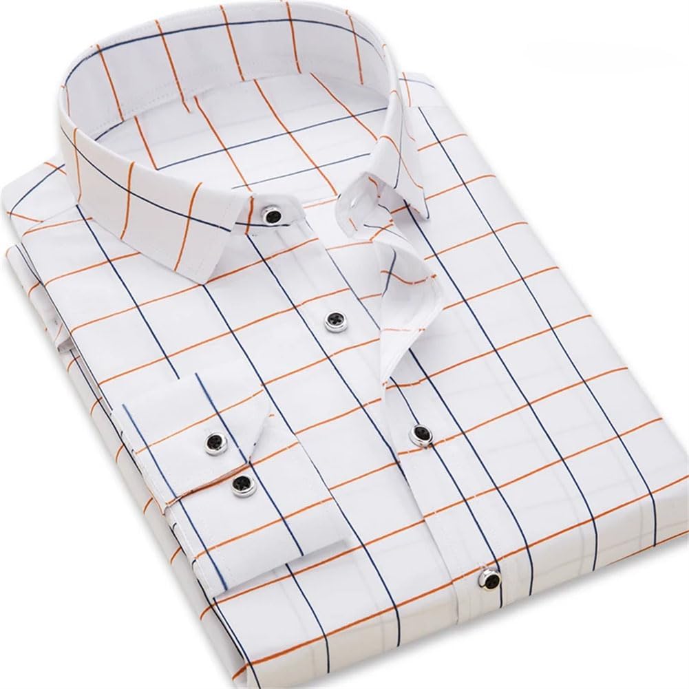 Camisa de manga larga  para hombre Primavera Verano Slim Fit Camisas de vestir Ropa masculina