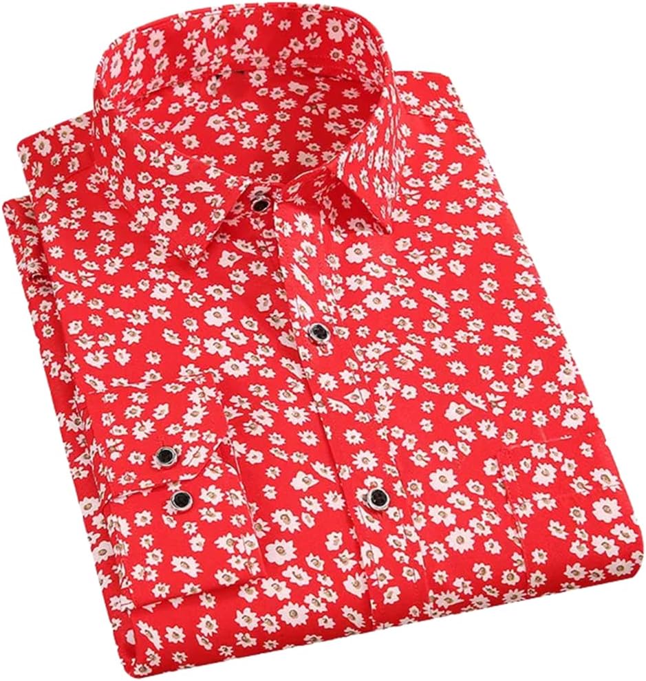 Camisa de manga larga  para hombre Primavera Verano Slim Fit Camisas de vestir Ropa masculina