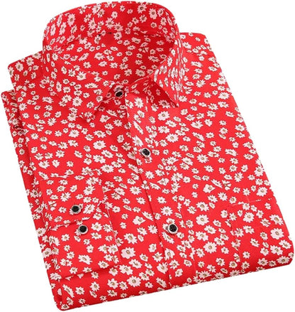 Camisa de manga larga  para hombre Primavera Verano Slim Fit Camisas de vestir Ropa masculina