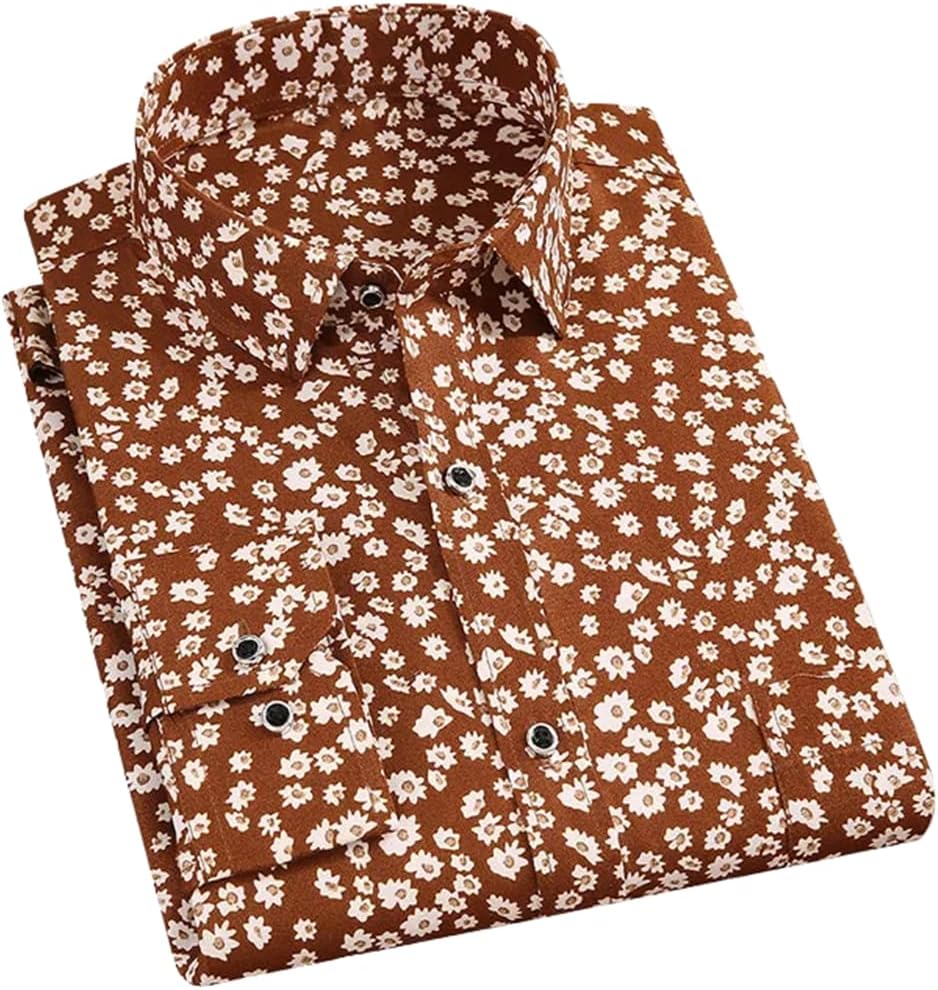 Camisa de manga larga  para hombre Primavera Verano Slim Fit Camisas de vestir Ropa masculina