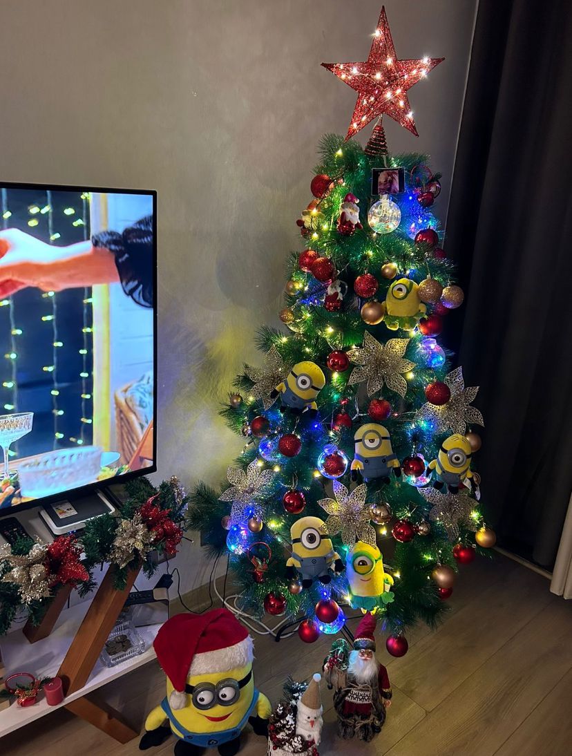 Oferta de Arbolitos de Navidad, Árbol verdes con Punto Blanco 1.20 mts