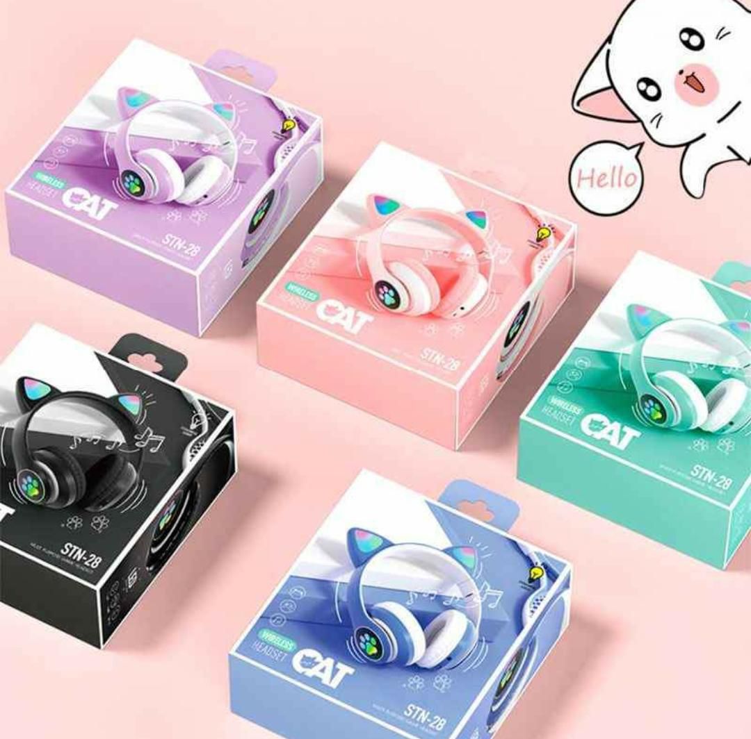 Auriculares Inalámbrico Orejas de Gato