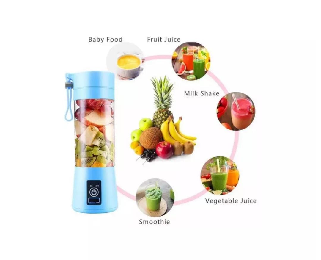 Batidora Licuadora Juguera Portátil USB Recargable  Colores