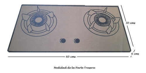 Encimera a gas 2 platos cocina tope de vidrio con chispero
