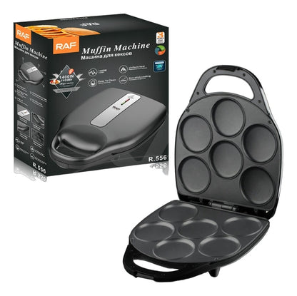 Máquina De Muffins Mini Panqueques Arepas Huevos Pasteles Color Negro