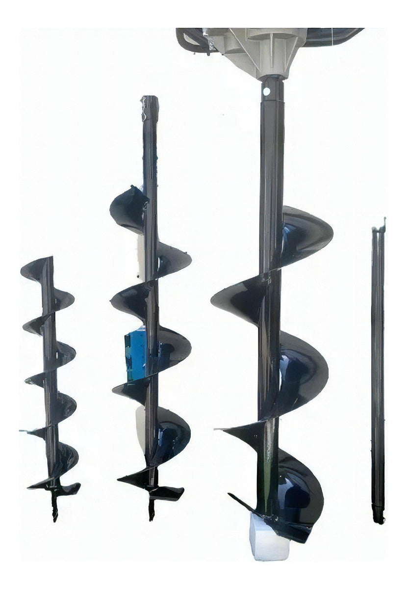 Ahoyador Barreno 63cc 3 Brocas y Extension Lic Japones Color Naranja Claro