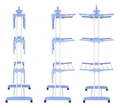 Tendedero Organizador Colgador Ropa Plegable 3 Niveles