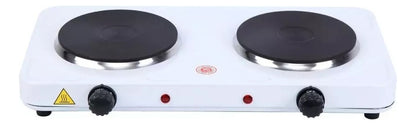 Encimera con alimentación eléctrica - Hot Plate JX-200A 220V color blanco - 2 hornallas