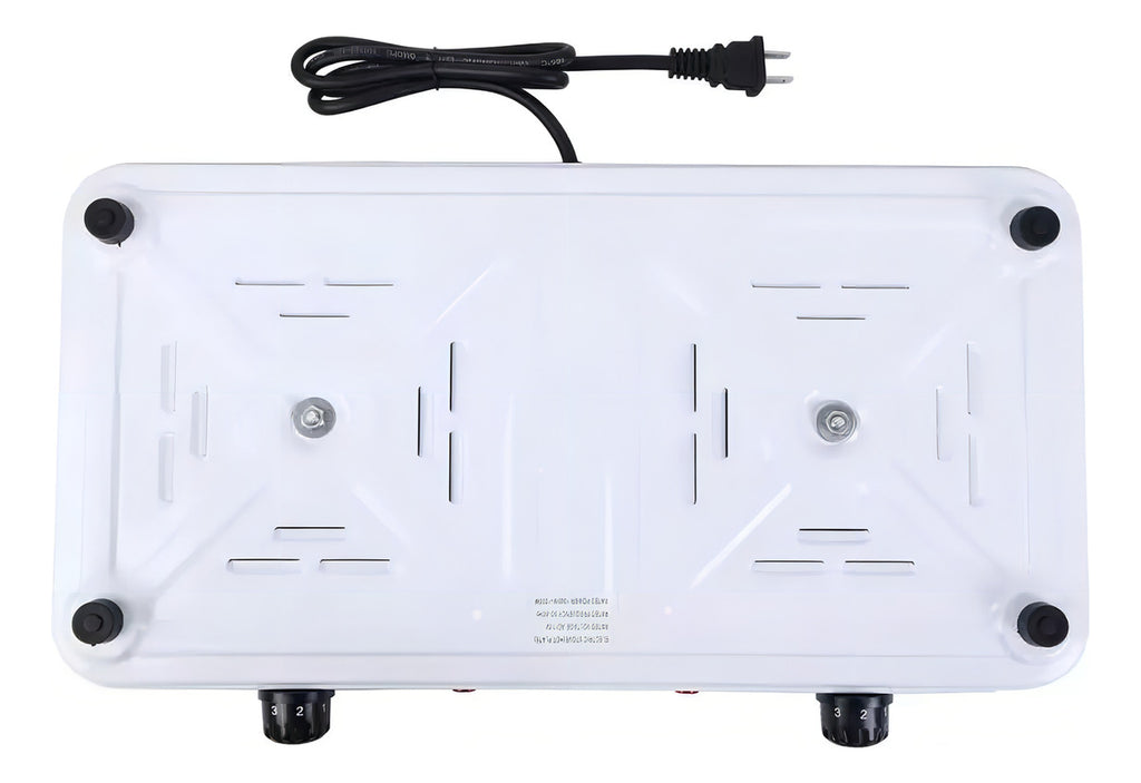 Encimera con alimentación eléctrica - Hot Plate JX-200A 220V color blanco - 2 hornallas