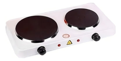 Encimera con alimentación eléctrica - Hot Plate JX-200A 220V color blanco - 2 hornallas