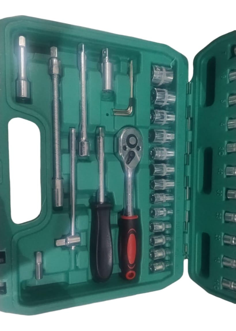 Set 46 Herramientas Piezas Para Automovil Caja Dados