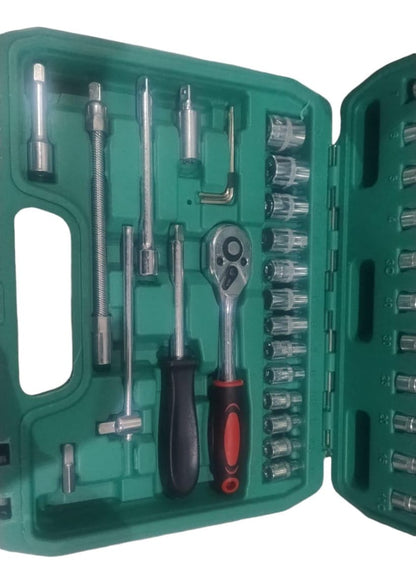 Set 46 Herramientas Piezas Para Automovil Caja Dados