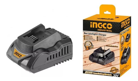 Cargador Rápido De Batería Inteligente 20v 2.0ah Ingco