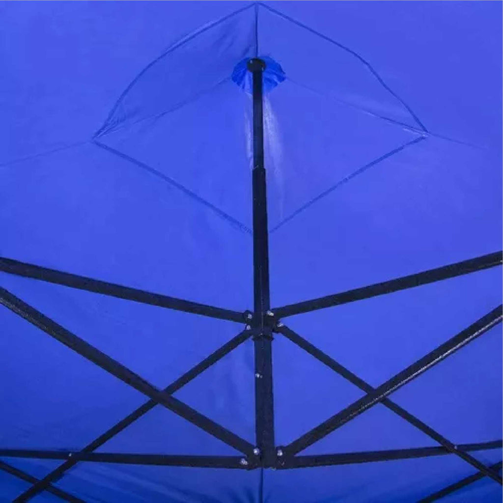 Toldo Araña Plegable 3x3 Fierro  Lona Azul