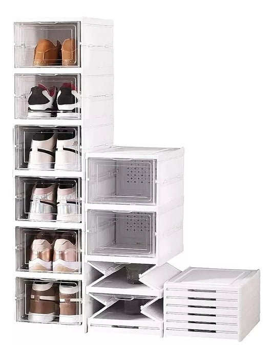 Zapatera Plegable Organizador 6 Niveles Una Pieza Firme