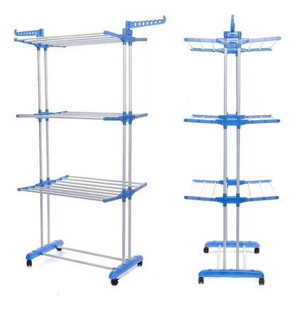 Tendedero Organizador Colgador Ropa Plegable 3 Niveles