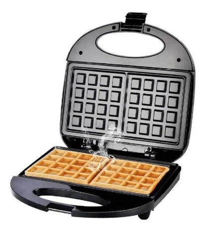Maquina Waflera Wafleras Repostería Waflera Eléctrica Mini Color Negro