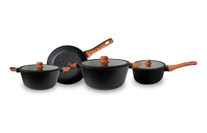 Set De Ollas Antiadherente Granito Marca Keep 7 Pcs
