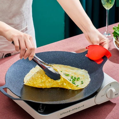 Sartén Multi-plancha Para Parrillas Coreana Doble Mango 34cm