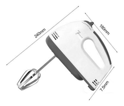 Batidora Haeger Hand Mixer 7 Velocidades Multifuncional