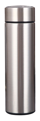 Botella Con Filtro De Café, Taza Plateada, Botella Delgada,