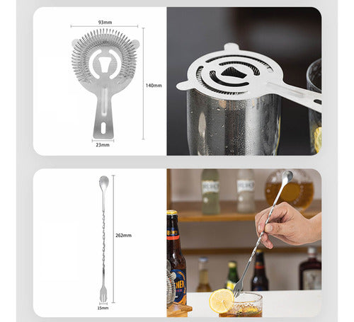 Juego De Tazas Para Coctelera, 10 Unidades, Kit De Coctelería