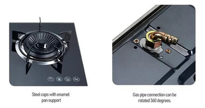 Cocina Encimera A Gas Tope Vidrio 3 Platos Con Chispero