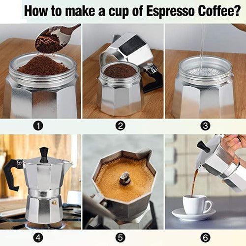 Cafetera Italiana Cafeteras Express 9 Tazas