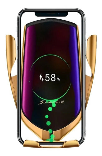 Soporte Para Celular Auto Con Cargador Inalámbrico R1