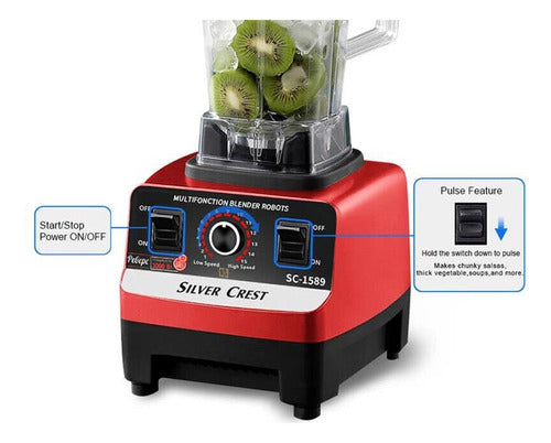 Licuadora Industrial Professional Blender Sc-1589 2 L