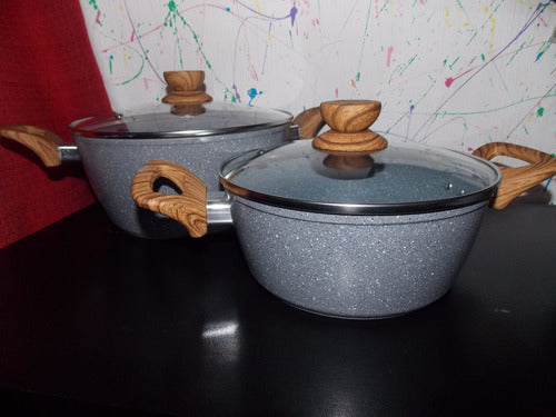 Batería De Cocina 7 Pzs Anti Adherente De Cerámica