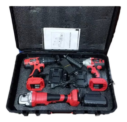 Kit 3 En 1 Galletero De 4  Atornillador Y Llave Impacto