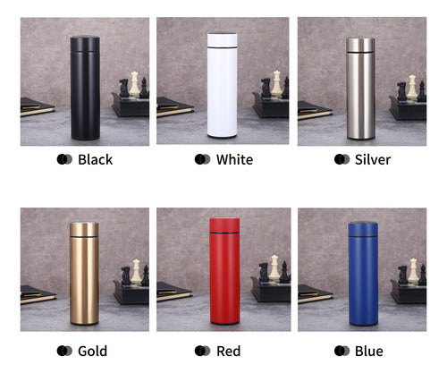 Botella Con Filtro De Café, Taza Plateada, Botella Delgada,