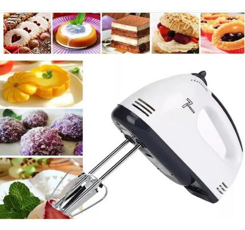 Batidora Haeger Hand Mixer 7 Velocidades Multifuncional