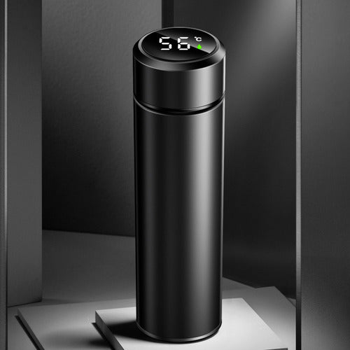 Botella Con Filtro De Café, Taza Plateada, Botella Delgada,