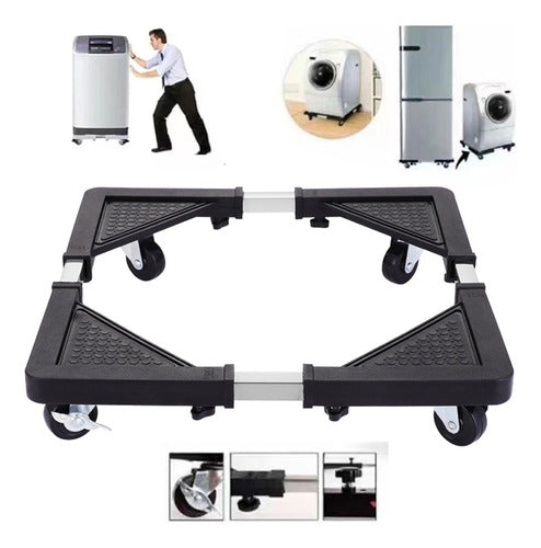Base Multiusos Ruedas Cocinas Lavadoras Refrigerador Grande