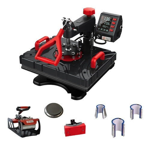 Plancha sublimadora semiautomática TLP 8 en 1 29x38 DS