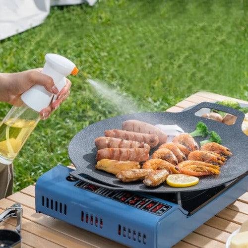 Sartén Multi-plancha Para Parrillas Coreana Doble Mango 34cm