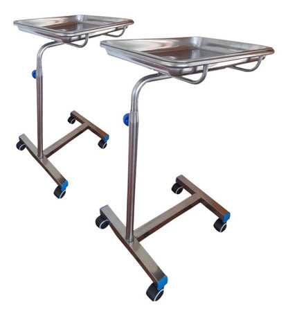 Mesa Mayo 2 Unidades Bandeja Removible 45x70 A 110 Cms Alto
