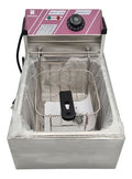 Freidora Eléctrica De Aceite Hoffmans Hm-88-1 Acero Inoxi.