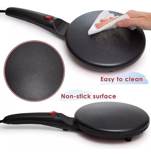 Panquequera Eléctrica Antiadherente Maquina Crepe Multiusos