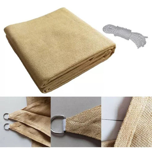 Toldo Vela Sombreadora Malla Sombra 3x3