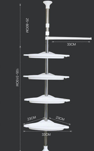 Organizador Ducha Baño Cocina Esquinero
