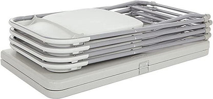 Office Star Juego De Mesa Y Silla, Color Gris Claro,