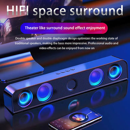 Sistema De Cine En Casa Con Audio Bluetooth Colorido J Hy-68