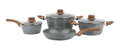 Batería De Cocina 7 Pzs Anti Adherente De Cerámica