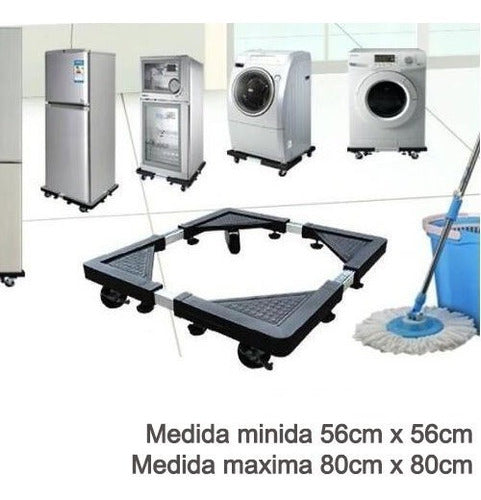 Base Multiusos Ruedas Cocinas Lavadoras Refrigerador Grande