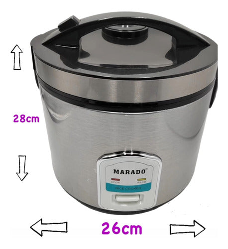 Arrocera Olla Eléctrica Multifucional Marado  5lts 900w 220v