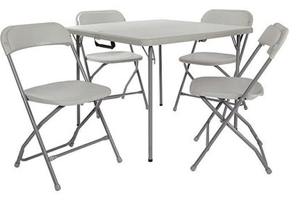 Office Star Juego De Mesa Y Silla, Color Gris Claro,